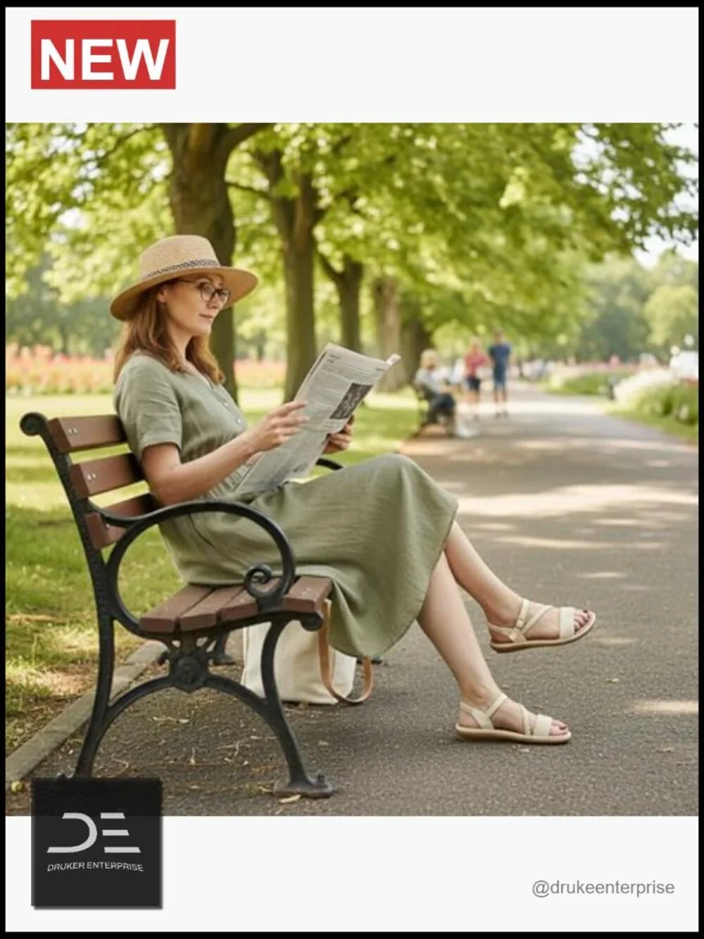 Comfortable Strappy Flats Sandals - Non-Slip TPR Soles